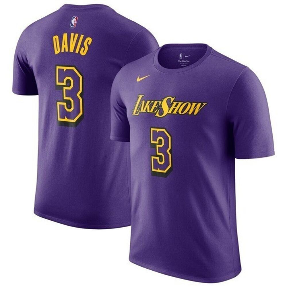 Men's Los Angeles Lakers Anthony Davis Nike Purple 2024/25 Large NWT